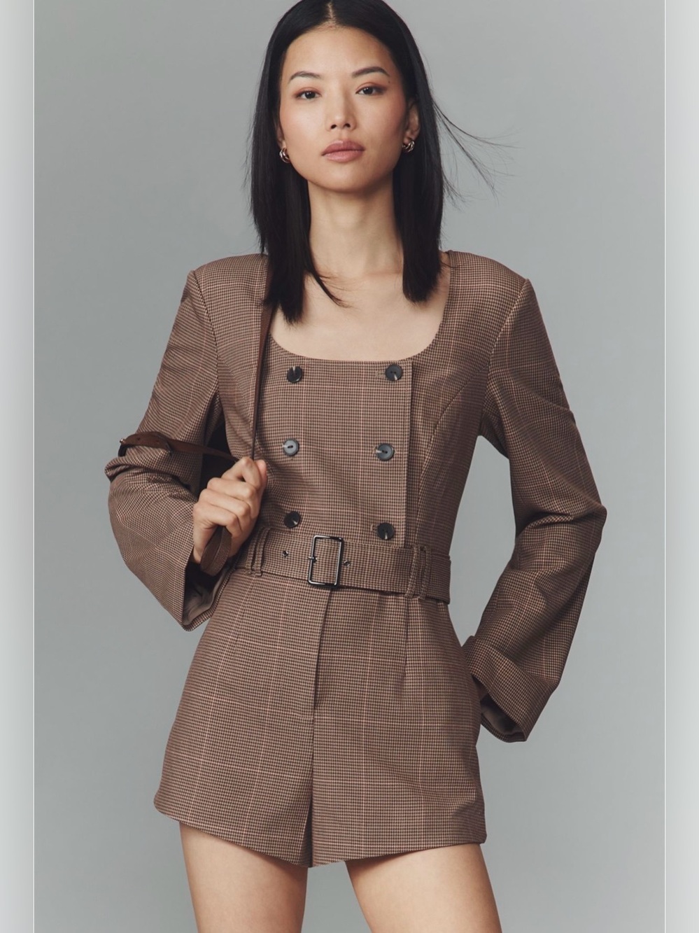 ❤️‍🔥Firm Price❤️‍🔥By Anthropologie long sleeve blazer romper